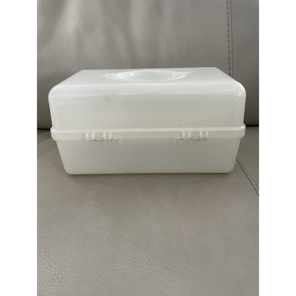 Vintage Disney Mickey Mouse craft Makeup Tackle box Caboodle Style EUC - Picture 8 of 10